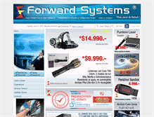 Tablet Screenshot of forwardsystems.cl